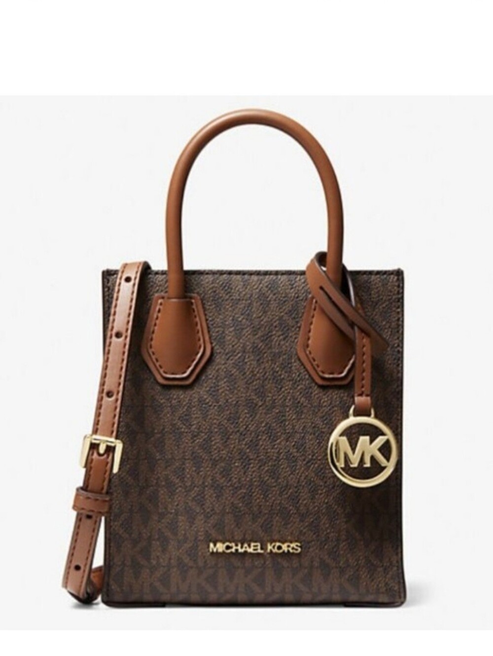 NWT Michael Kors Extra-Small Logo & Leather Crossbody Bag - Picture 4 of 9